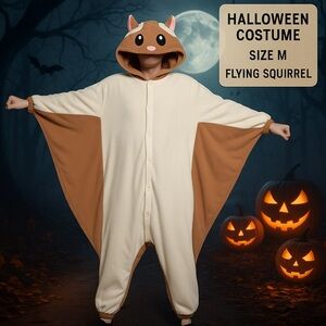 Flying Squirrel Fleece Costume Adult M Halloween